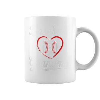 Baseball Grandma Baseball Heart Coffee Mug - Thegiftio UK