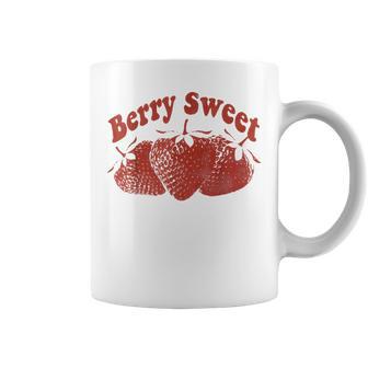 Berry Sweet Vintage Fruit Graphic Strawberry Festival Coffee Mug - Thegiftio UK