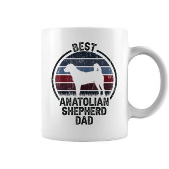 Best Dog Father Dad Vintage Anatolian Shepherd Dog Coffee Mug - Thegiftio UK