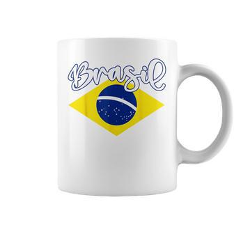 Brazilian Flag Colors National Brazil Brasil コーヒーマグ - Kawaiitshirt
