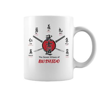 Budo Artes Marciales Lasieteirtudes De Bushido Taza de café - Regaloses