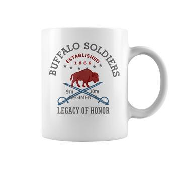 Buffalo Soldiers Honorarium Grey Red Combo Coffee Mug - Thegiftio UK