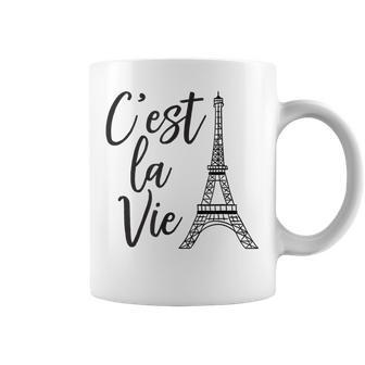 C'est Laie シャツ フレンチギフト パリ フランス エッフェル柄 コーヒーマグ - Kawaiitshirt