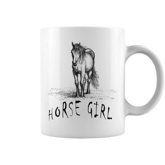 Caballo Chica Amantes De La Equitación Taza de café - Regaloses