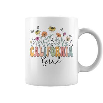 California Girl Wildflower Groovy California Lover Coffee Mug | Seseable UK
