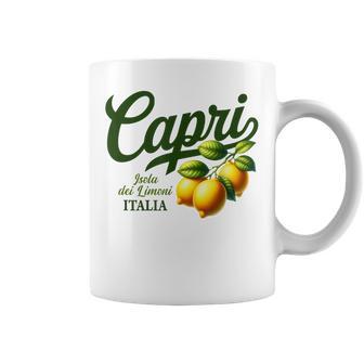 Capri Italia Isla De Los Limones En Letraserdes Italianas Taza de café - Regaloses