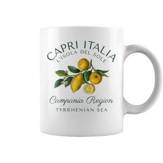 Capri Italia レモン 旅行 カンパニア ティレニア海 イタリア コーヒーマグ - Kawaiitshirt