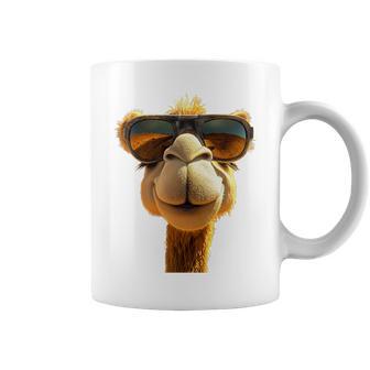 Chameau Avec Lunettes Deoleil Dromadaire Tramelot Haut De Gamme Tasse - Cadeauxyz