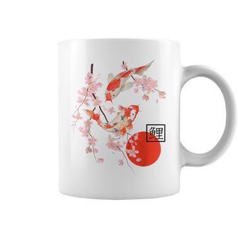 Chemise En Fleurs De Cerisier Japonais Koi Carpe Poissonakura Graphic Tasse - Cadeauxyz