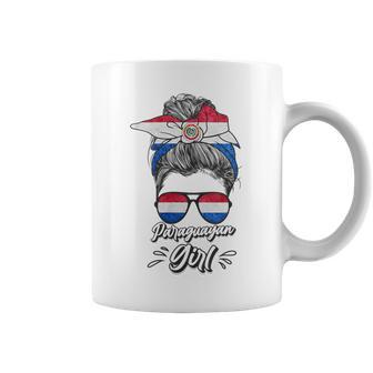 Chica Paraguaya Raíces Del Patrimonio Paraguay Cuello Taza de café - Regaloses