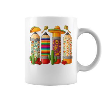 Cinco De Mayo Teacher Lets Fiesta Squad Mexican Party Coffee Mug - Thegiftio UK