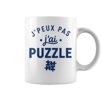 Citation Jeux Deociété Humour J'peux Pas J'ai Puzzle Tasse - Cadeauxyz