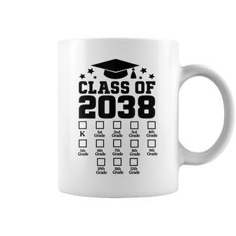 Class Of 2038 Grow With Me Checklist Kindergarten 12Th Grade Coffee Mug - Thegiftio UK