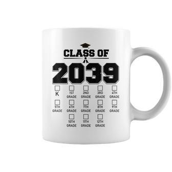 Class Of 2039 Grow With Me Checklist Kindergarten 12Th Grade Coffee Mug - Thegiftio UK