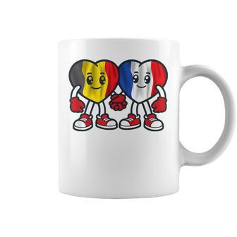 Cœurs D'amitié France Et Belgique Tasse - Cadeauxyz
