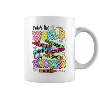 Color The World With Kindness Teacher Back To School Coffee Mug - Thegiftio UK
