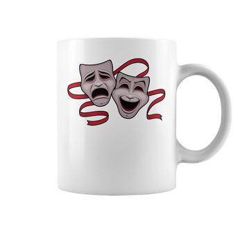 Comedia Y Tragedia Teatro Máscaras Taza de café - Regaloses