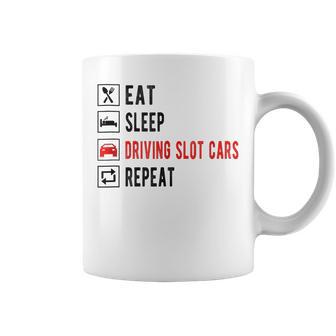 Comer Dormir Conducciónlot Coches Repite Mini Car Drag Racinglot In Mangas Taza de café - Regaloses