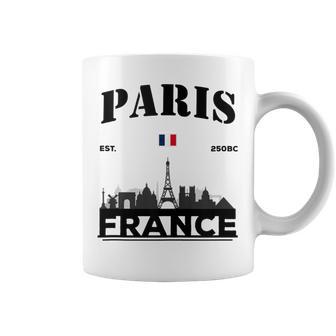Cool Paris Francia Citykyline Taza de café - Regaloses