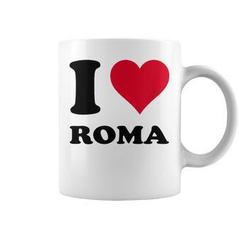 Corazón Motivo I Love Roma Taza de café - Regaloses