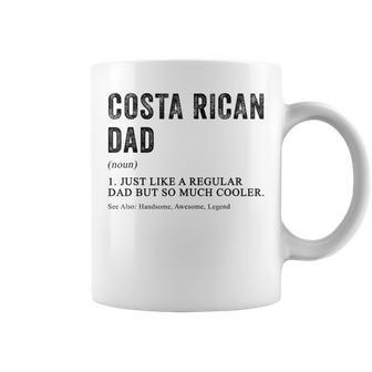 Costa Rican Dad Definition Fathers Day Costa Rica Mens Coffee Mug | Seseable UK