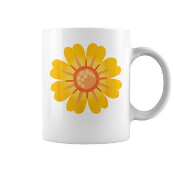 Costume De Marguerite Avec Fleurs Jaunes Tasse - Cadeauxyz