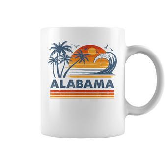 Coucher Deoleil Deacances En Alabama Jolie Plage Rétrointage Des Années 70 Tasse - Cadeauxyz