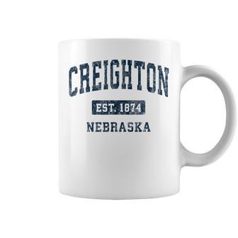 Creighton ネブラスカne ビンテージアスレチックスポーツデザイン コーヒーマグ - Kawaiitshirt