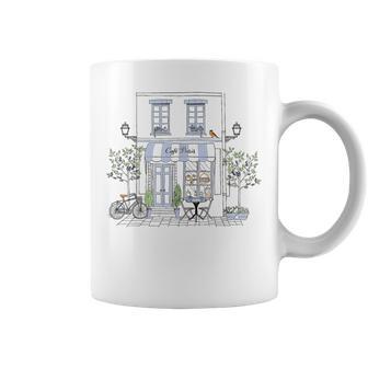 Cute French Coffee Café Paris Graphic Drawing Souvenir Coffee Mug - Thegiftio UK
