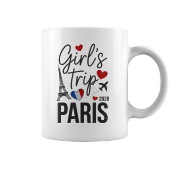 Cute Girls Trip Paris 2026 Vacation Queen Camp Matching Coffee Mug - Thegiftio