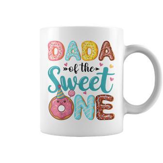 Dada Of The Sweet One 1St Birthday Girl Donut Party Coffee Mug - Thegiftio UK