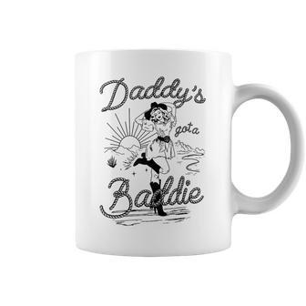 Daddy's Got A Baddie Cowgirl Vintage Coffee Mug | Mazezy