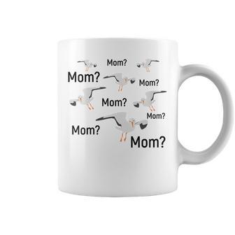 De Madre Gaviota Con Texto En Inglés Mom Cuello Taza de café - Regaloses