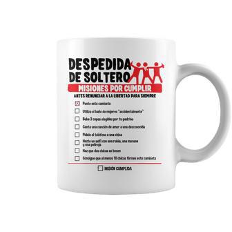 Despedida Deoltero Lista Retos Novio Pruebas Graciosas Taza de café - Regaloses