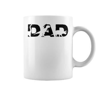 Dinosaur Dad Cute Three Rex Dino For Party In Father's Day Tri-Blend Coffee Mug - Thegiftio UK