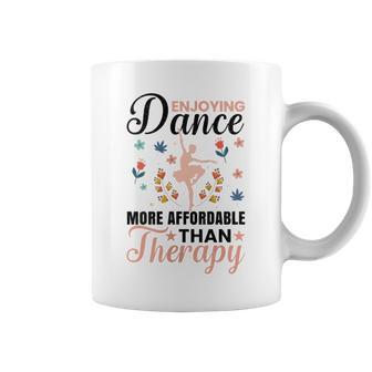 Disfrutando De La Danza Es Terapia Bailarina Bailarina In Mangas Taza de café - Regaloses
