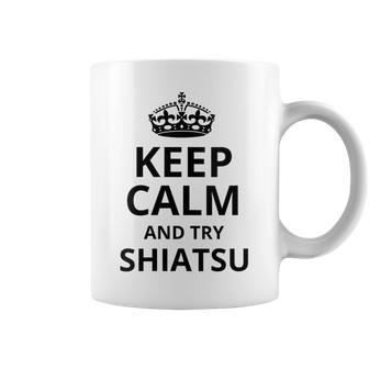 Divertente hiatsu Retrò Concritta Keep Calm And Tryhiatsu Con Collo A Tazze - Novitaregali