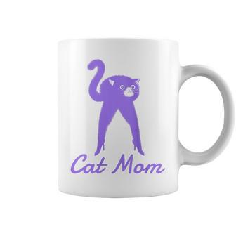 Divertida Camisa De Gato Para Mamá Día De La Madre In Mangas Taza de café - Regaloses