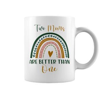 Dos Mamáson Mejores Que Una Lesbiana Madre Día Taza de café - Regaloses