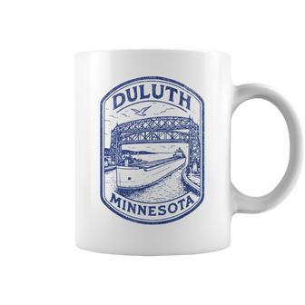 Duluth Minnesota Mn Aerial Lift Bridge Boat Lake Superior Coffee Mug - Thegiftio UK