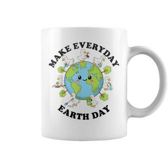 Make Everyday Earth Day Cute Goose Teacher Save Planet Coffee Mug - Thegiftio UK