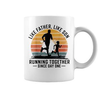 Like Father Like Son – Running Together Since Day One Coffee Mug - Thegiftio UK