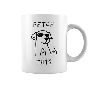 Fetch This Dog With Glasses Meme Humor Joke Coffee Mug - Thegiftio UK