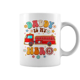 Fireman Firefighter Daddy & Me Daddy Is My Hero Father’S Day Coffee Mug | Seseable UK