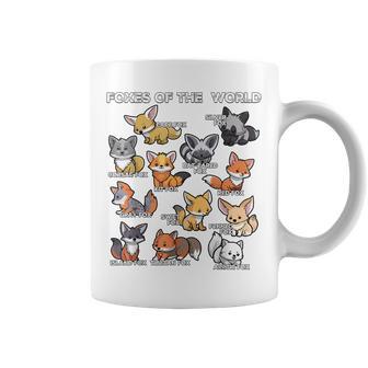 Foxes Of The World Educational Animal Fox Lover Kawaii Fox Coffee Mug - Thegiftio UK