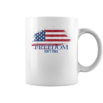 Freedom Isn't Free Us Flag Coffee Mug - Thegiftio UK