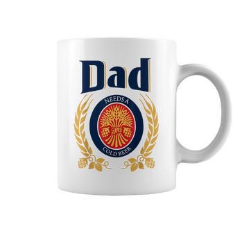 Fun Dad Needs A Cold Beer Drink Beer Father's Day Coffee Mug - Thegiftio UK