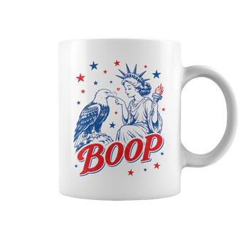 4Th Of July Boop Eagle Statue Of Liberty Patriotic Usa Comfort Colors Crop Top Coffee Mug - Thegiftio UK