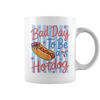 4Th Of July Independence Day Bad Day To Be A Hotdog Coffee Mug - Thegiftio UK
