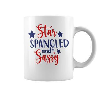 4Th Of July Star Spangled Patriotic Sassy Toddler Girl Coffee Mug - Thegiftio UK